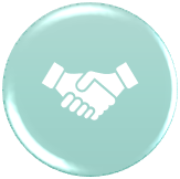 icon showing handshake